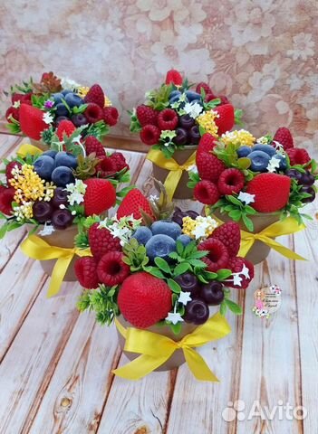 Букет из ягод. Ручная работа. Сувенирное мыло