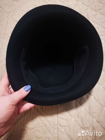 Шляпа женская черная