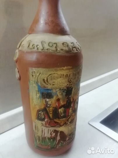 Глиняный бутыль из Грузии 1 литр