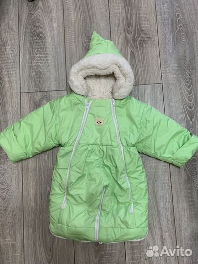 Комбинезон трансформер зимний 74 80