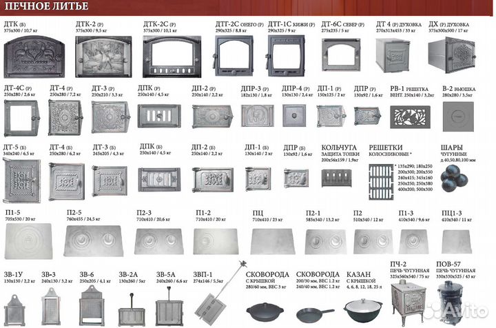 Печное литьё