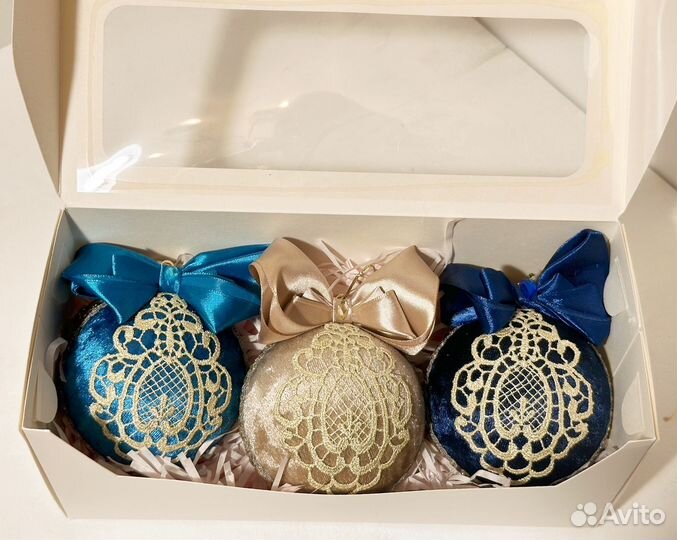 Новогодние шары ручной работы