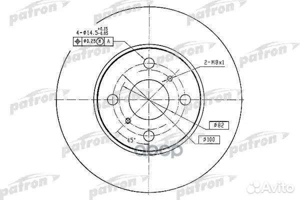 Диск тормозной передн toyota: corolla 92-97, CO