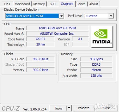 Ноутбук asus n550jv