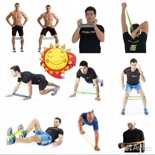 Набор резинок для фитнеса новый