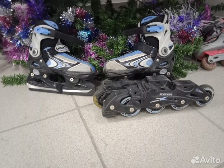 Коньки детские раздвижные 30 33