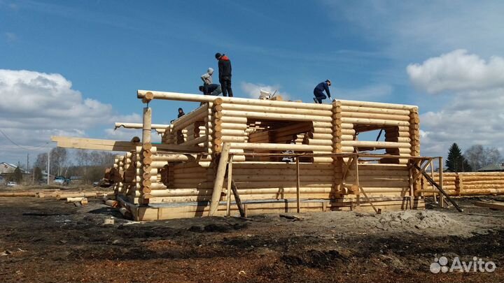 Бригада строителей деревянных домов