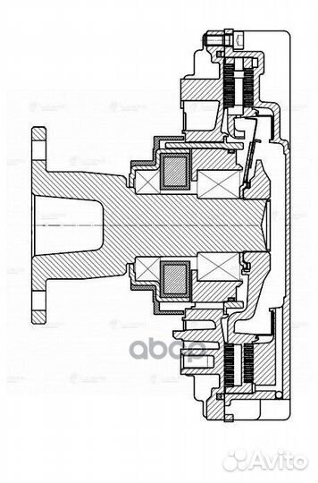 Муфта вязкост. для а/м KMZ c дв.cummins