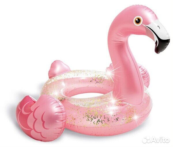 Надувной круг Intex Фламинго 89x99 см розовый