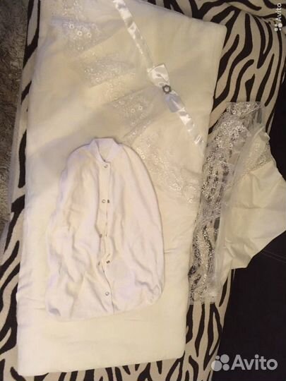 Детский зимний конверт на выписку из роддома