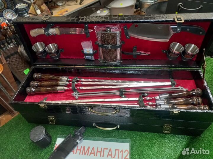 Шампура подарочные в кейсе