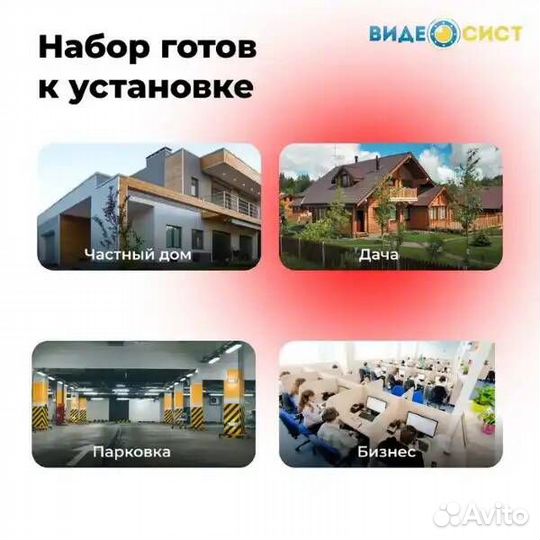 Комплект видеонаблюдения уличный 2Mp 1камера Dahua