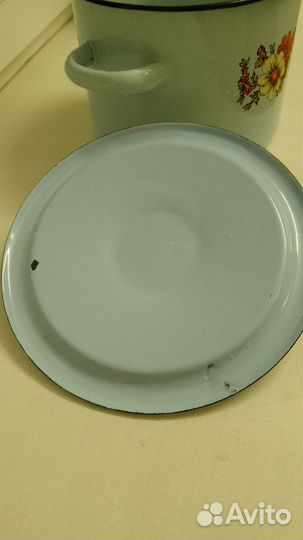 Кастрюля эмалированная СССР новая 3л