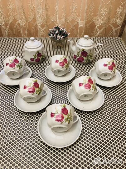 Чайный и кофейный сервиз СССР фарфор