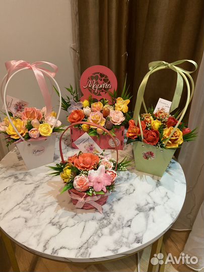 Букеты из мыла ручной работы