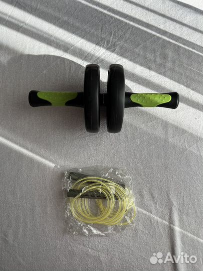 Ролик колесо для пресса и скакалка