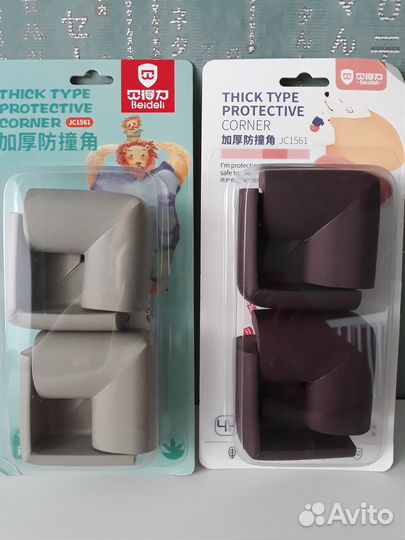 Защитные уголки BabyLeo (накладки) коричневые