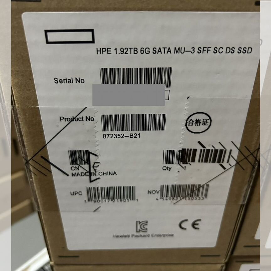 [872352-B21] Жесткий Диск Hp Ssd 1.92tb 872352-B21 872522-001