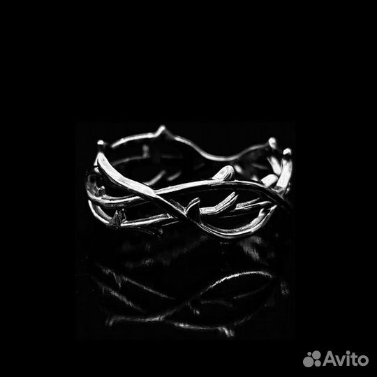 Серебряное кольцо «Терновый Венец»