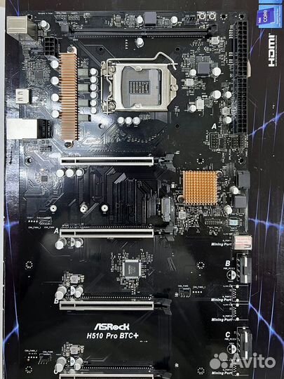 Мат. плата для майнинга Asrock H510 Pro BTC+