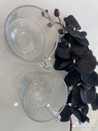 2 стеклянные чашки IKEA