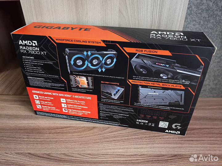 Видеокарта Gigabyte RX 7800 XT gaming OC 16GB