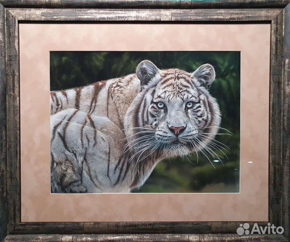 Картина "Белый тигр"