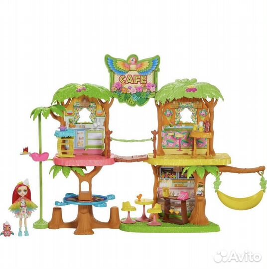 Enchantimals джунгли кафе + набор качели