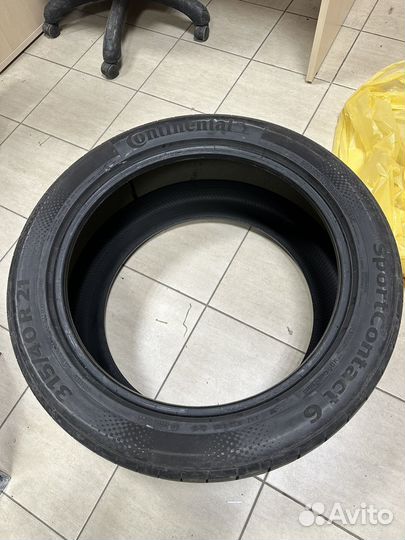 Continental ContiSportContact 6 275/45 R21 и 315/40 R21 107Y