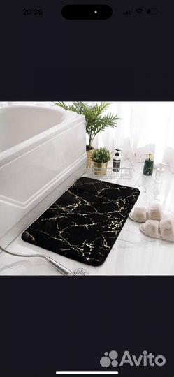 Роскошные коврики для ванной и туалета (мрамор)