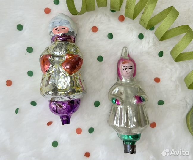 Елочные игрушки на прищепке