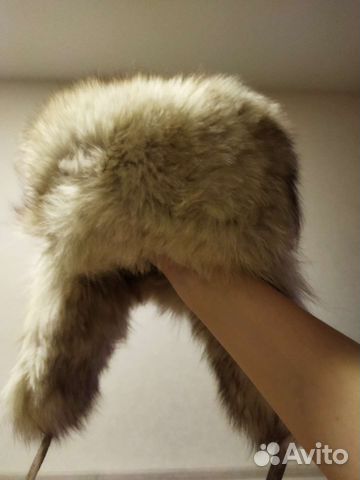 Шапка ушанка из песца