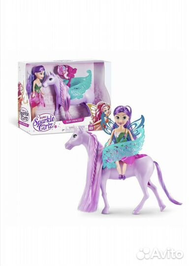 Игровой набор Zuru sparkle girlz Фея с единорогом