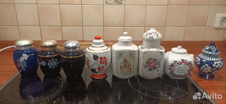 Чайницы стекло фарфор лфз, Вербилки, старый китай