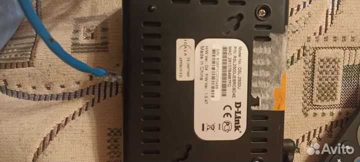 Модем D-Link модель DSL-2500U