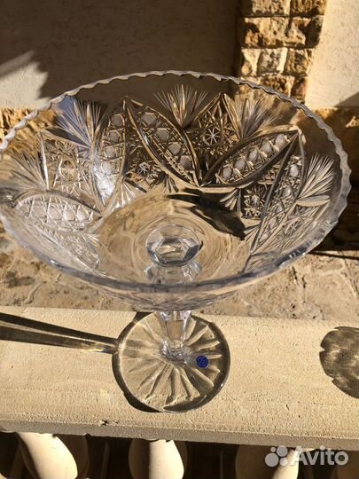 Ваза гусь хрусталь