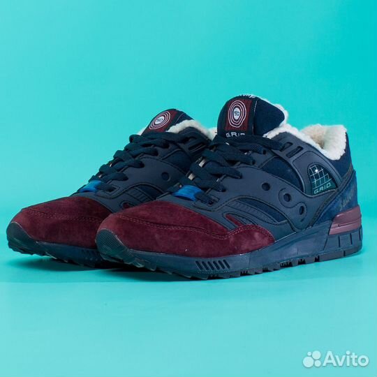 41 Зимние Кроссовки Saucony* Grid SD, Blue burgund