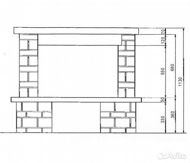Каминная топка tekno + облицовка tarragona