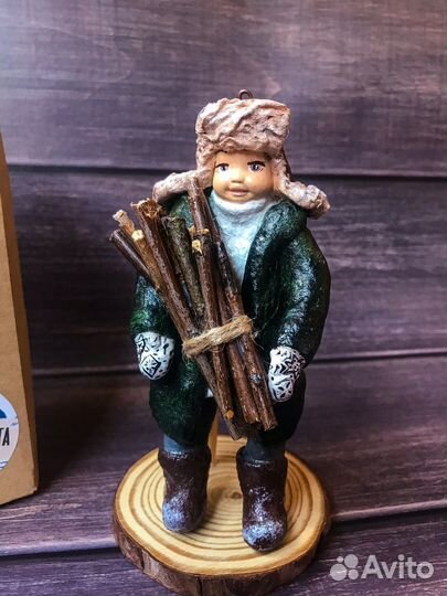 Ватные елочные игрушки