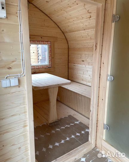 Баня бочка под ключ