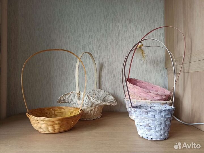 Корзины плетёные для букетов и подарков