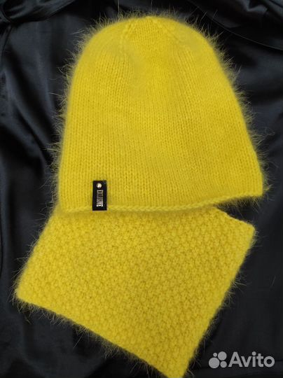 Шапка и снуд из пуха норки