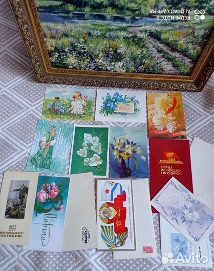 Набор открыток СССР 54 шт. Чистые