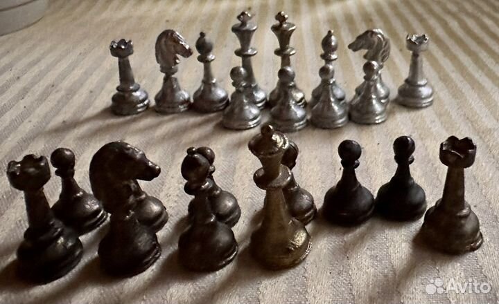Минишахматы магнитные металл неполный набор