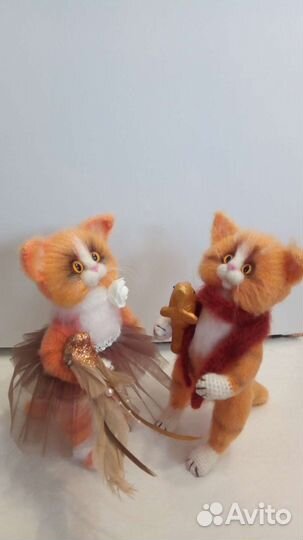 Котик вязаный, ручная работа