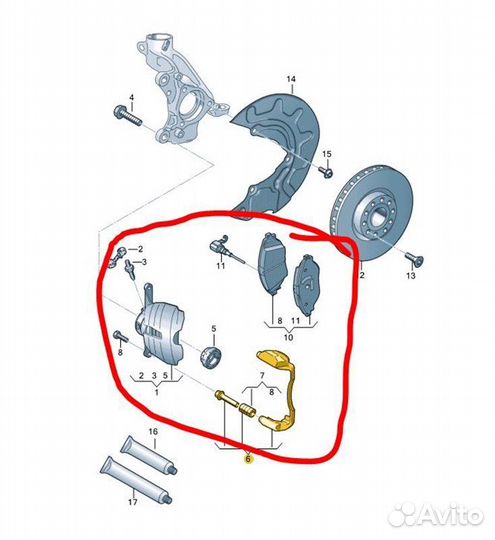 Б/У суппорт тормозной - В хорошем состоянииn
