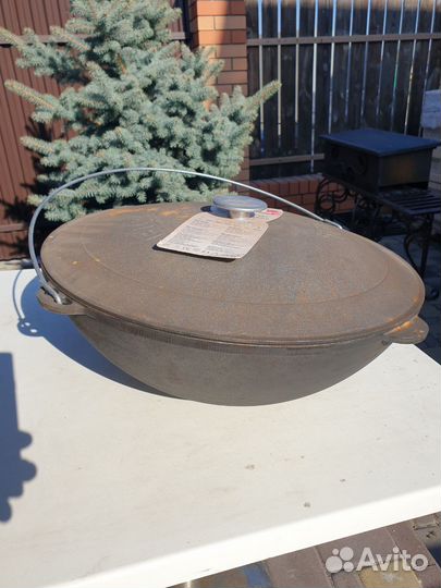 Казан чугунный с крышкой