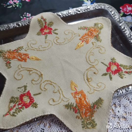 Салфетка винтажная шерсть