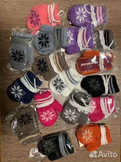 Варежки и перчатки детские