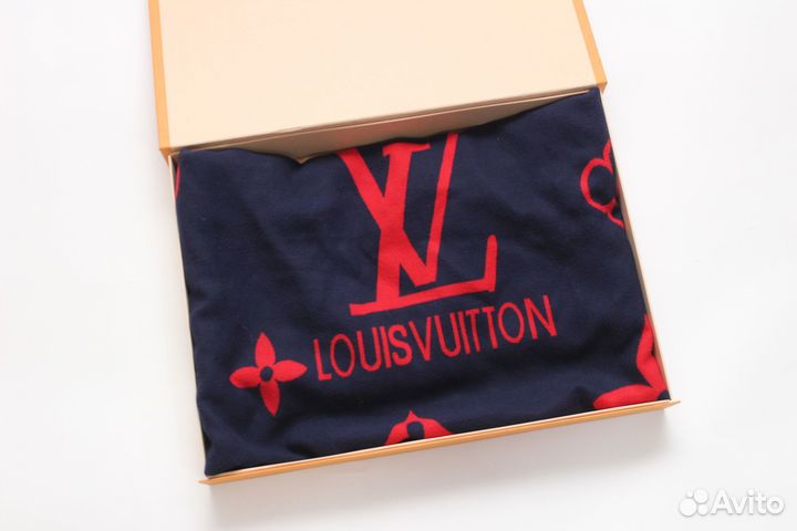 Louis Vuitton Шарф Шаль Кашемир Шерсть Оригинал